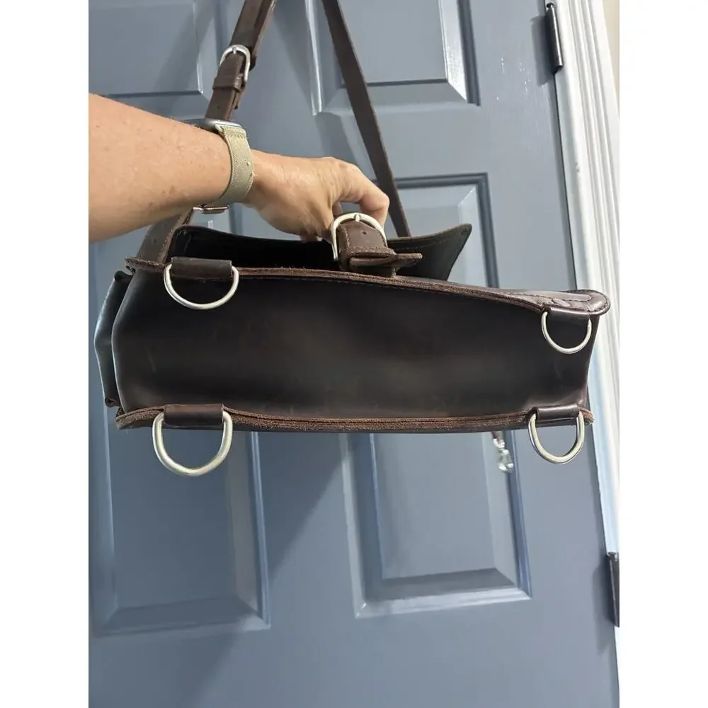 Saddleback Leather Company Coffee Brown Messenger Bag Converitble Backpack